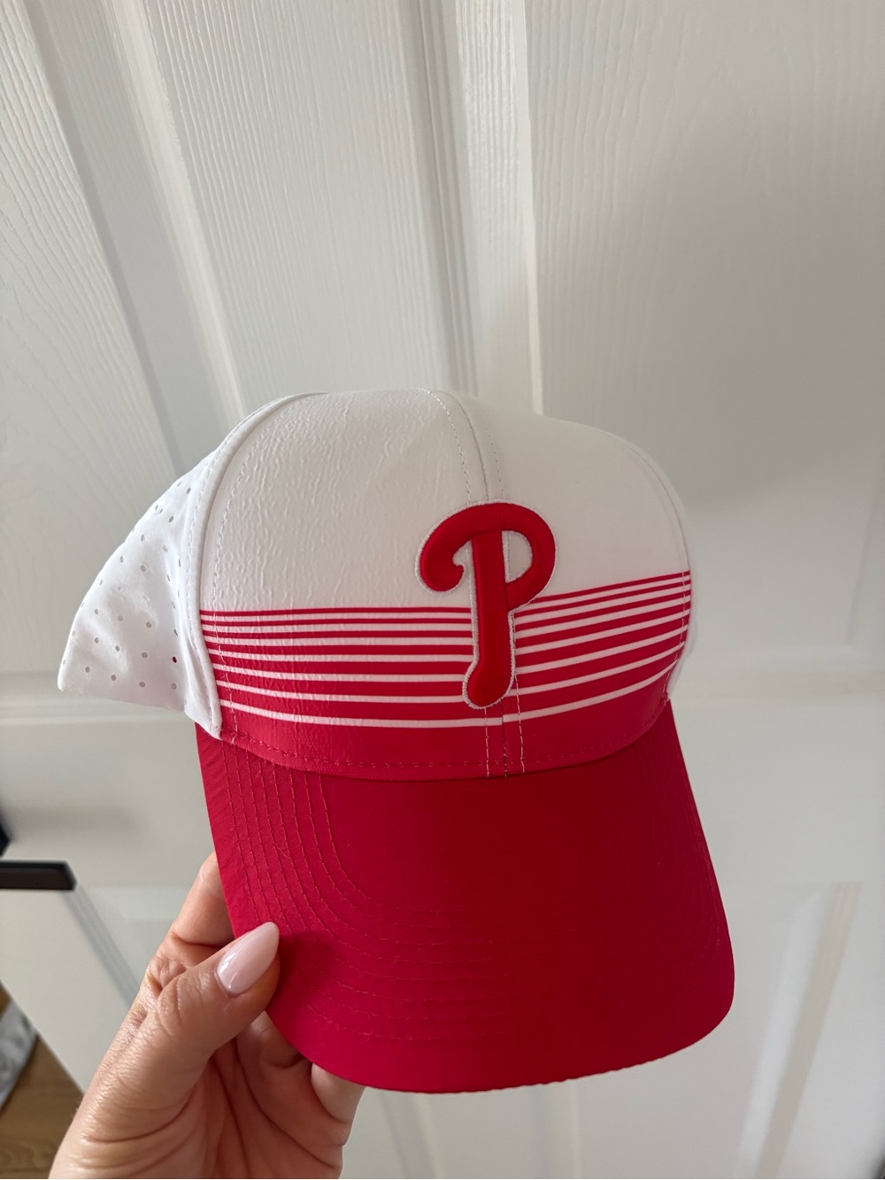 PHILLIES HAT- Red and White 'P' Baseball Cap